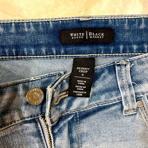 White House Black Market skinny cropped jeans